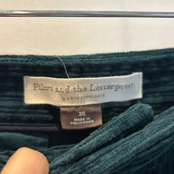 Anthropologie Pilcro Ultra High-Rise Wide-Leg Corduroy Pants Size 30 - Picture 6 of 15